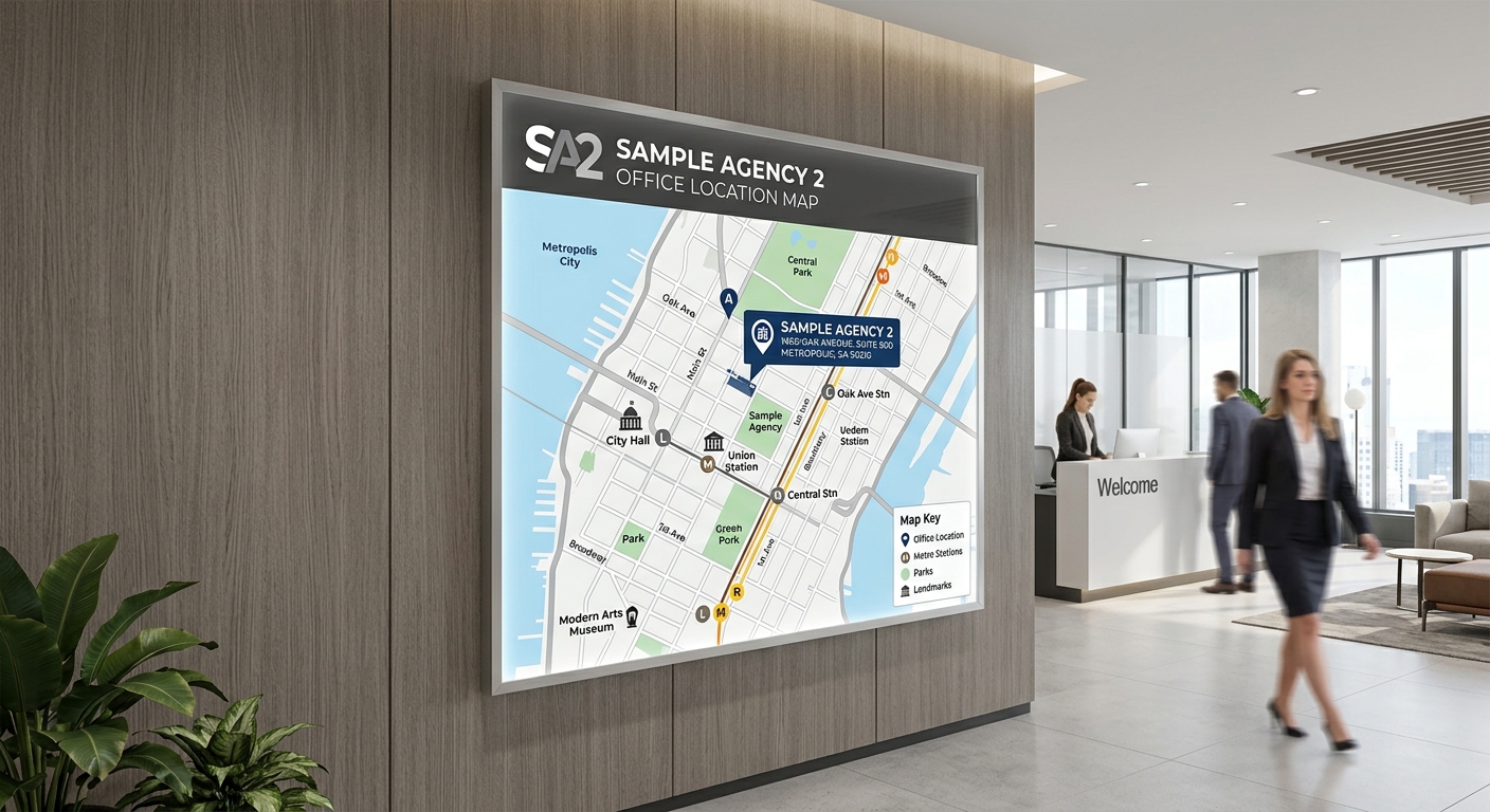 Sample Agency 2 Office Location Map